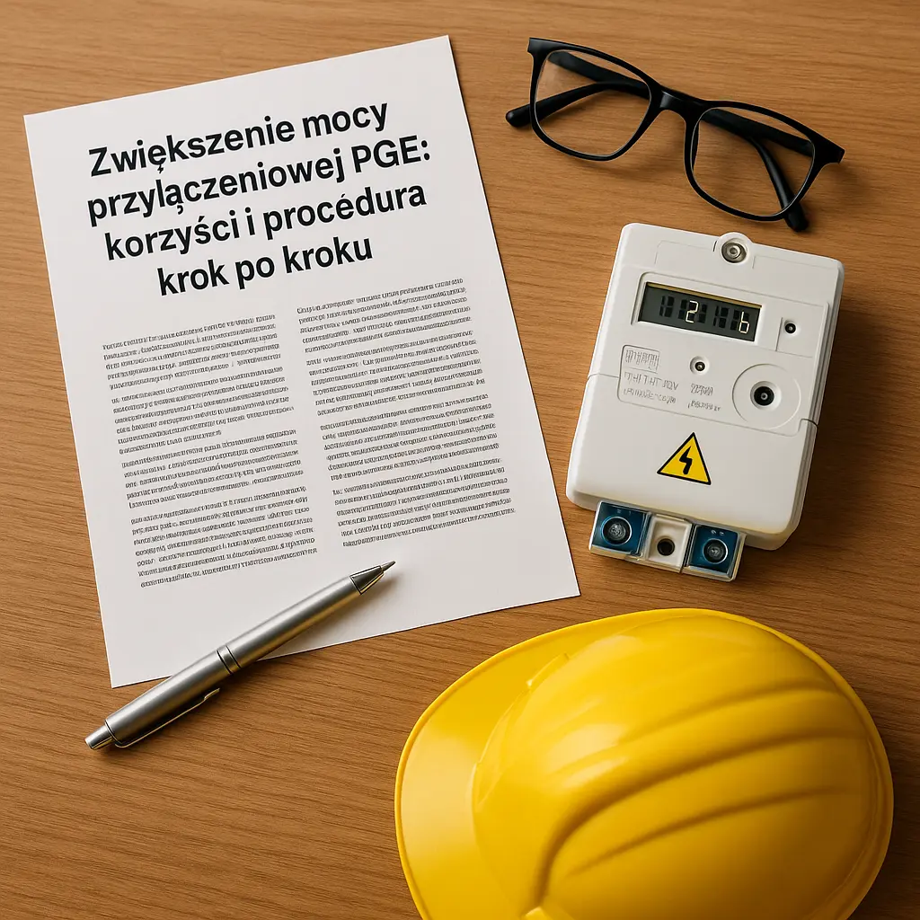 Zwiększenie mocy przyłączeniowej PGE: korzyści i procedura krok po kroku